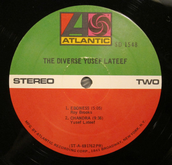 Yusef Lateef : The Diverse Yusef Lateef (LP, Album, PR)