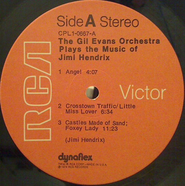 Gil Evans And His Orchestra ~ Plays The Music Of Jimi Hendrix (Vinyl) - Djungel & Jazz