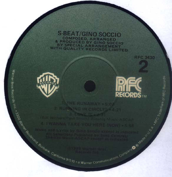 Gino Soccio ~ S-Beat (Vinyl) - Djungel & Jazz