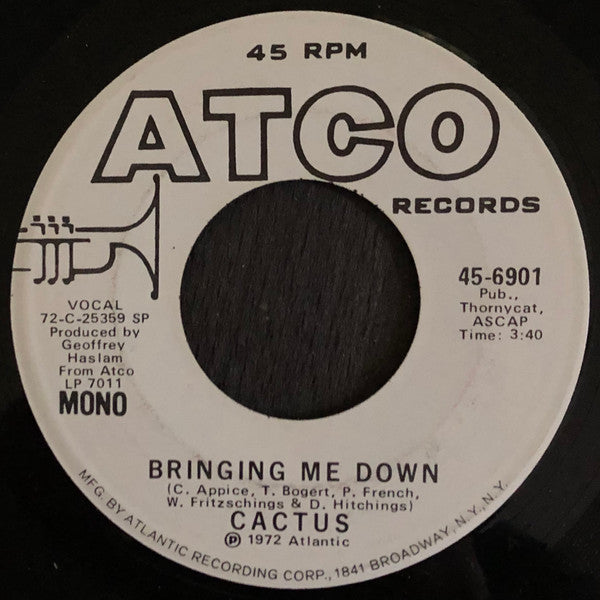 Cactus  ~ Bringing Me Down (Vinyl) - Djungel & Jazz