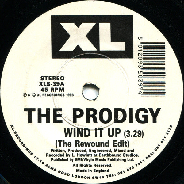 The Prodigy : Wind It Up (Rewound) (7", Single)