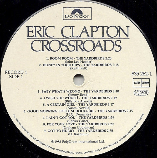 Eric Clapton ~ Crossroads (Vinyl) - Djungel & Jazz