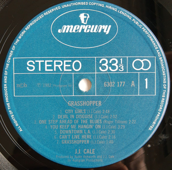 J.J. Cale ~ Grasshopper (Vinyl) - Djungel & Jazz