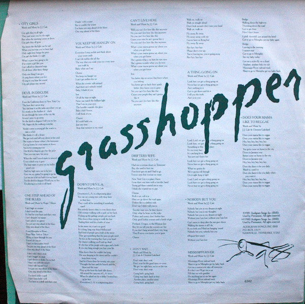J.J. Cale ~ Grasshopper (Vinyl) - Djungel & Jazz