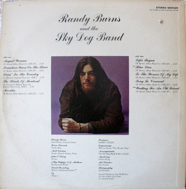 Randy Burns And The Sky Dog Band ~ Randy Burns And The Sky Dog Band (Vinyl) - Djungel & Jazz