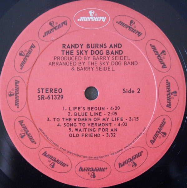 Randy Burns And The Sky Dog Band ~ Randy Burns And The Sky Dog Band (Vinyl) - Djungel & Jazz