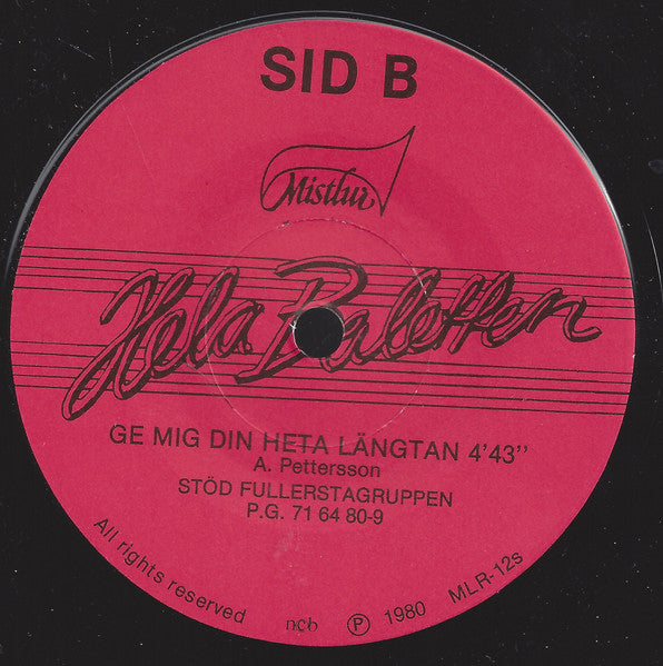 Hela Baletten ~ Bränna Järnet (Vinyl) - Djungel & Jazz