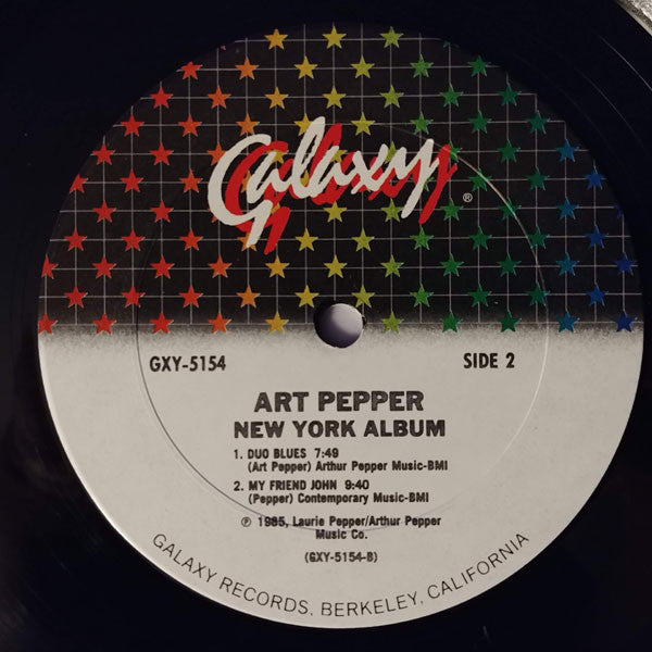 Art Pepper ~ New York Album (Vinyl) - Djungel & Jazz