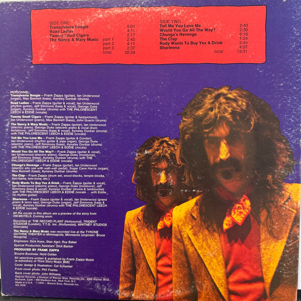 Frank Zappa ~ Chunga's Revenge (Vinyl) - Djungel & Jazz
