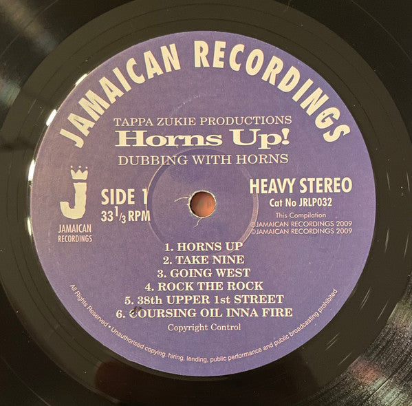 Tappa Zukie Productions ~ Horns Up "Dubbing With Horns" (Vinyl) - Djungel & Jazz