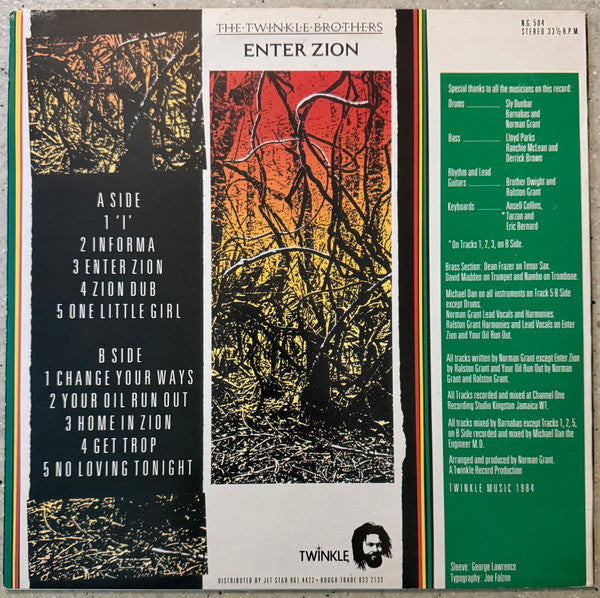 Twinkle Brothers : Enter Zion (LP, Album)