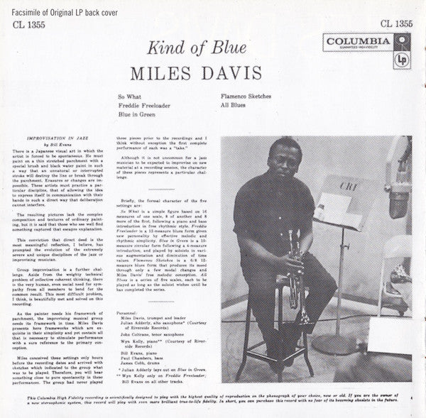 Miles Davis ~ Kind Of Blue (Vinyl) - Djungel & Jazz