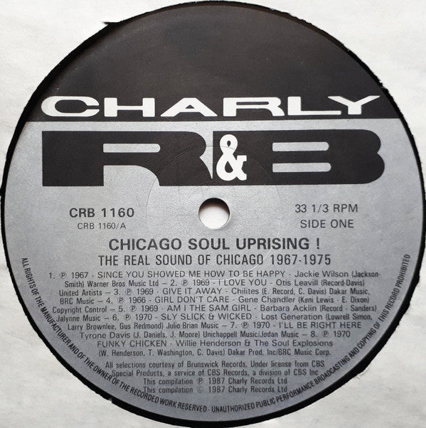 Various ~ Chicago Soul Uprising! The Real Sound Of Chicago 1967-1975 (Vinyl) - Djungel & Jazz