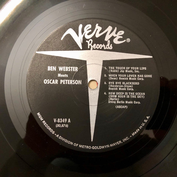 Ben Webster meets Oscar Peterson : Ben Webster Meets Oscar Peterson (LP, Album, Mono, RE)