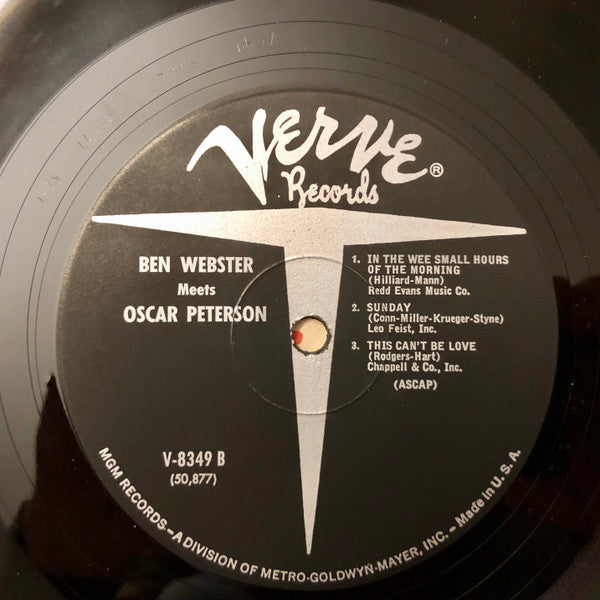 Ben Webster meets Oscar Peterson : Ben Webster Meets Oscar Peterson (LP, Album, Mono, RE)