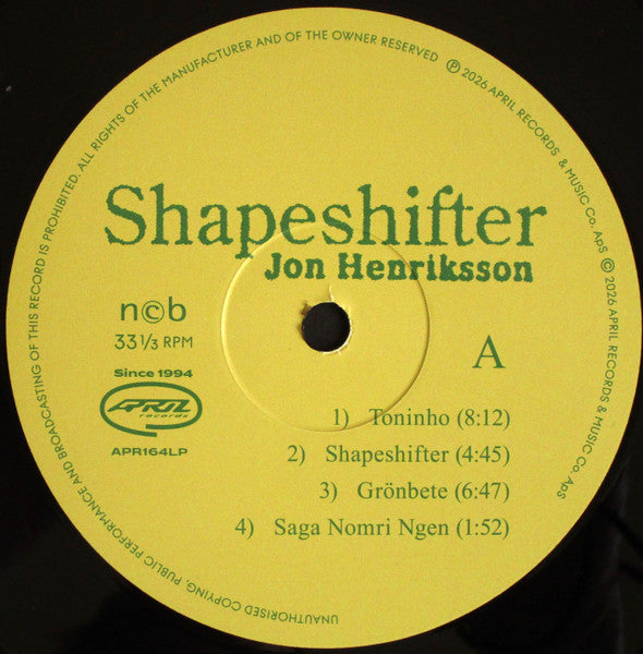 Jon Henriksson ~ Shapeshifter (Vinyl) - Djungel & Jazz