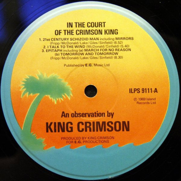 King Crimson ~ In The Court Of The Crimson King (An Observation By King Crimson) (Vinyl) - Djungel & Jazz