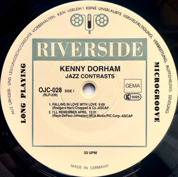 Kenny Dorham : Jazz Contrasts (LP, Album, RE)