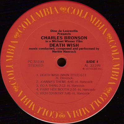 Herbie Hancock ~ Death Wish (Original Soundtrack Recording) (Vinyl) - Djungel & Jazz