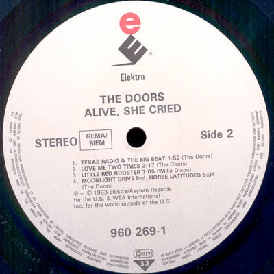Doors ~ Alive, She Cried (Vinyl) - Djungel & Jazz