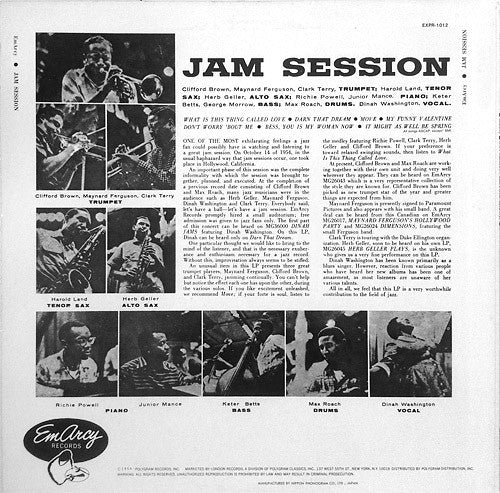 Various : Jam Session (LP, Album, Mono, RE)