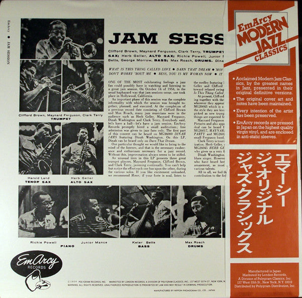 Various : Jam Session (LP, Album, Mono, RE)