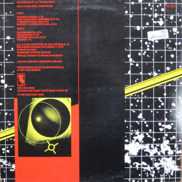 Walter Davis Jr. ~ 400 Years Ago, Tomorrow (Vinyl) - Djungel & Jazz