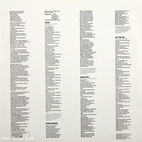 Alice Cooper (2) : Trash (LP, Album)