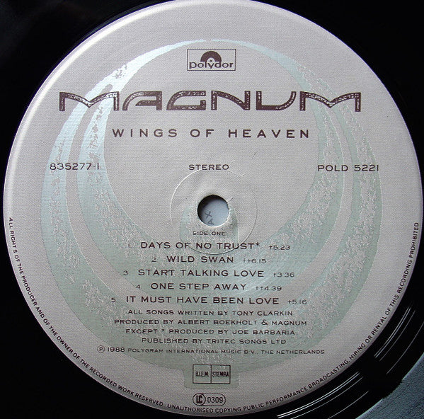 Magnum  ~ Wings Of Heaven (Vinyl) - Djungel & Jazz