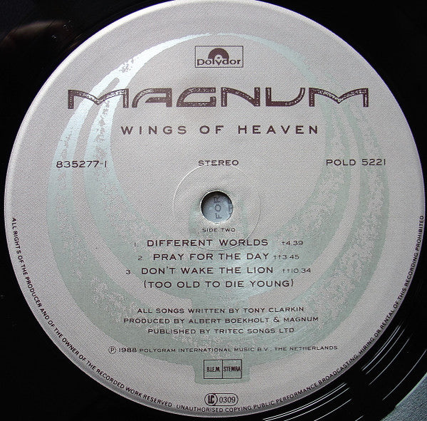 Magnum  ~ Wings Of Heaven (Vinyl) - Djungel & Jazz