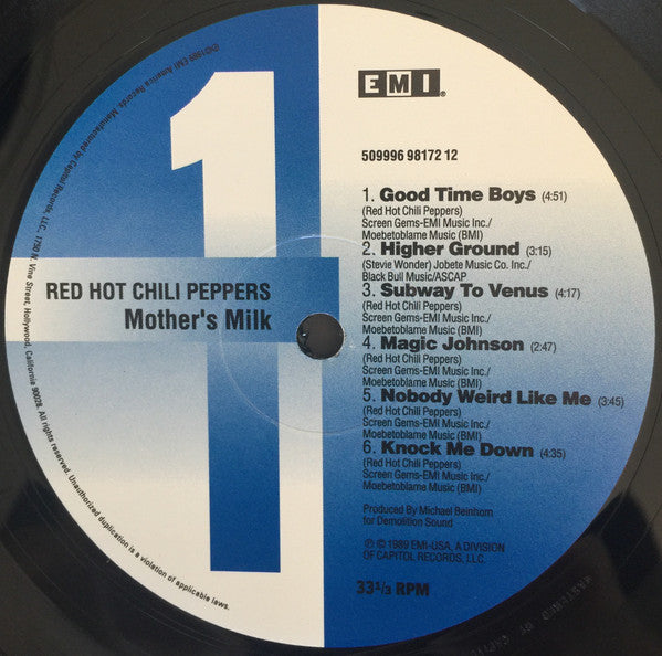 Red Hot Chili Peppers ~ Mothers Milk (Vinyl) - Djungel & Jazz