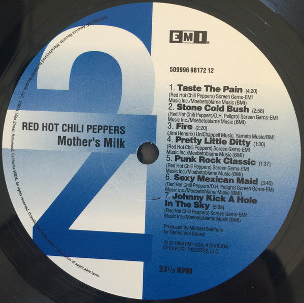 Red Hot Chili Peppers ~ Mothers Milk (Vinyl) - Djungel & Jazz