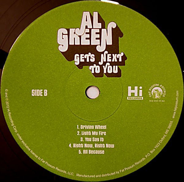 Al Green ~ Gets Next To You (Vinyl) - Djungel & Jazz