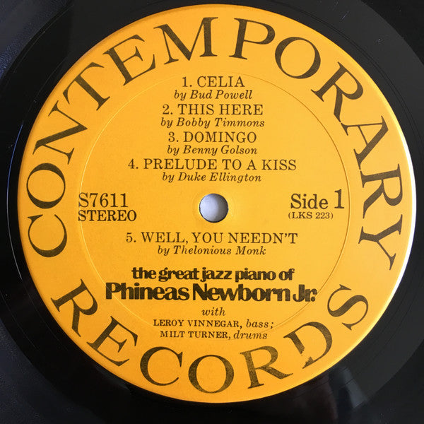 Phineas Newborn Jr. ~ The Great Jazz Piano Of Phineas Newborn Jr. (Vinyl) - Djungel & Jazz