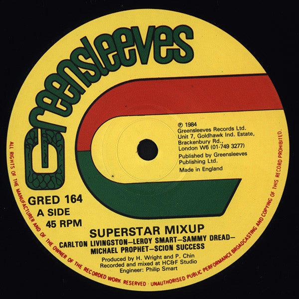 Carlton Livingston - Leroy Smart - Sammy Dread - Michael Prophet - Scion Success / Leroy Smart : Superstar Mixup / One For The Money (12")