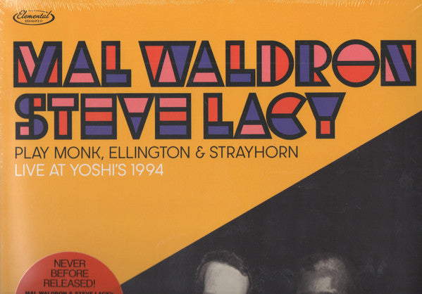 Steve Lacy / Mal Waldron : Play Monk, Ellington & Strayhorn (Live At Yoshi's 1994) (2xLP, Album, Ltd, RM)
