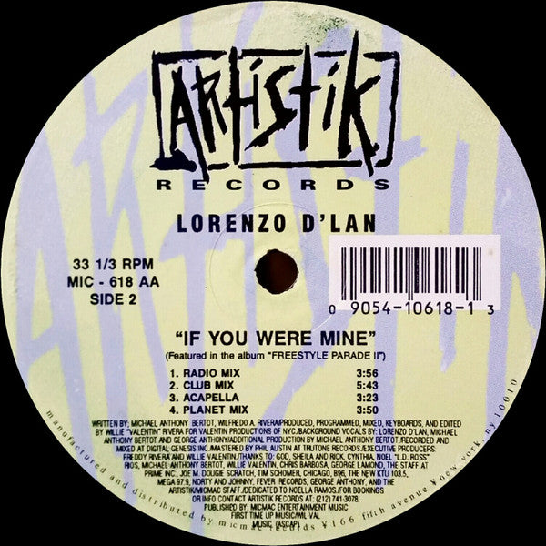 All In Featuring Michael Anthony / Lorenzo D'Lan ~ If This Is Love / If You Were Mine (Vinyl) - Djungel & Jazz