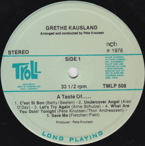 Grethe Kausland ~ A Taste Of... (Vinyl) - Djungel & Jazz