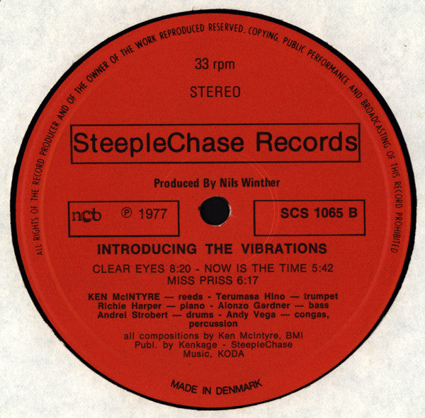 Ken McIntyre Sextet Featuring Terumasa Hino : Introducing The Vibrations (LP, Album)