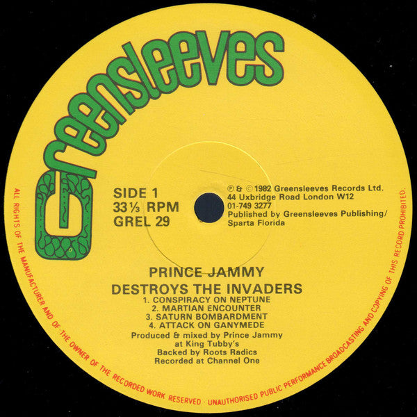 Prince Jammy : Prince Jammy Destroys The Invaders... (LP, Album)