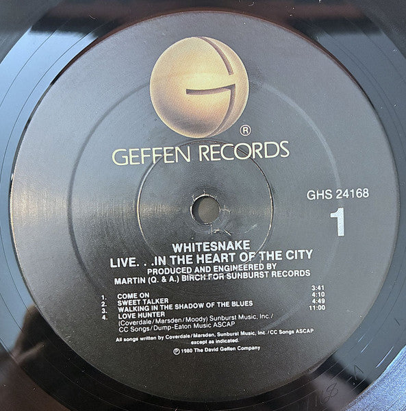 Whitesnake : Live... In The Heart Of The City (LP, Album, RE, Spe)