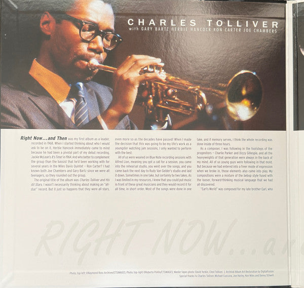 Charles Tolliver : Right Now... and Then (LP, Album, RSD, Ltd, RE, 180)