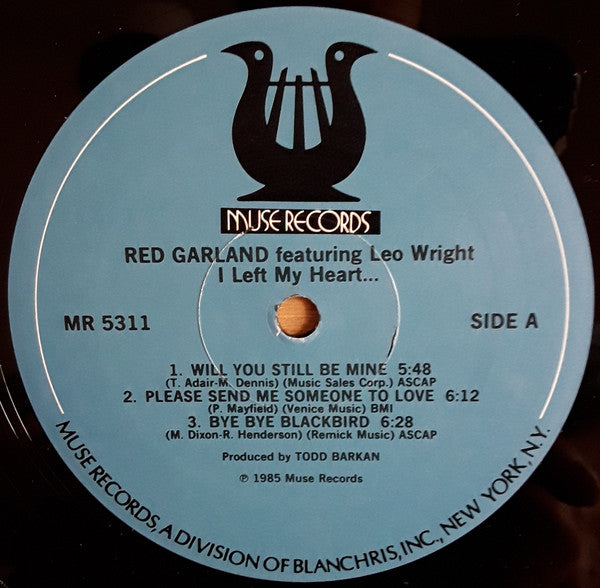 Red Garland Featuring Leo Wright ~ I Left My Heart... (Vinyl) - Djungel & Jazz