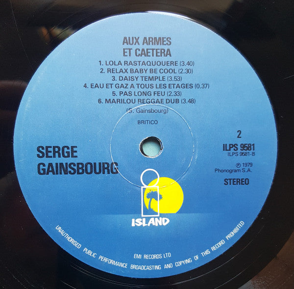 Gainsbourg* : Aux Armes Et Cætera (LP, Album)