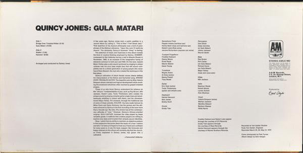 Quincy Jones ~ Gula Matari (Vinyl) - Djungel & Jazz