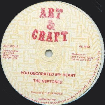 The Heptones : You Decorated My Heart / Down Comes The Rain (12")