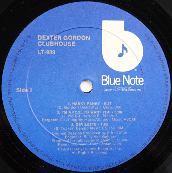 Dexter Gordon ~ Clubhouse (Vinyl) - Djungel & Jazz