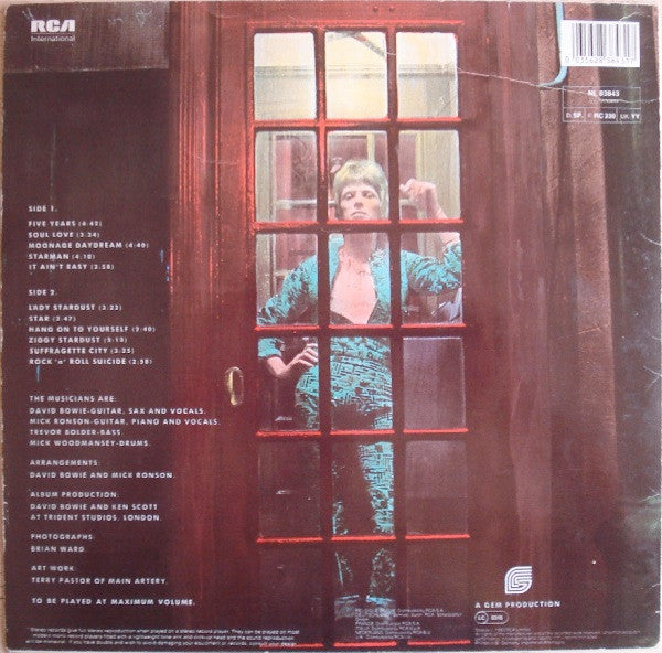David Bowie : The Rise And Fall Of Ziggy Stardust And The Spiders From Mars (LP, Album, RE)