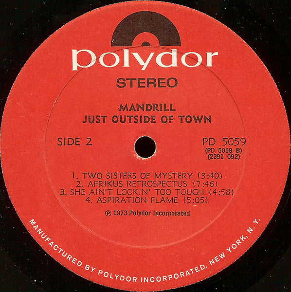 Mandrill ~ Just Outside Of Town (Vinyl) - Djungel & Jazz