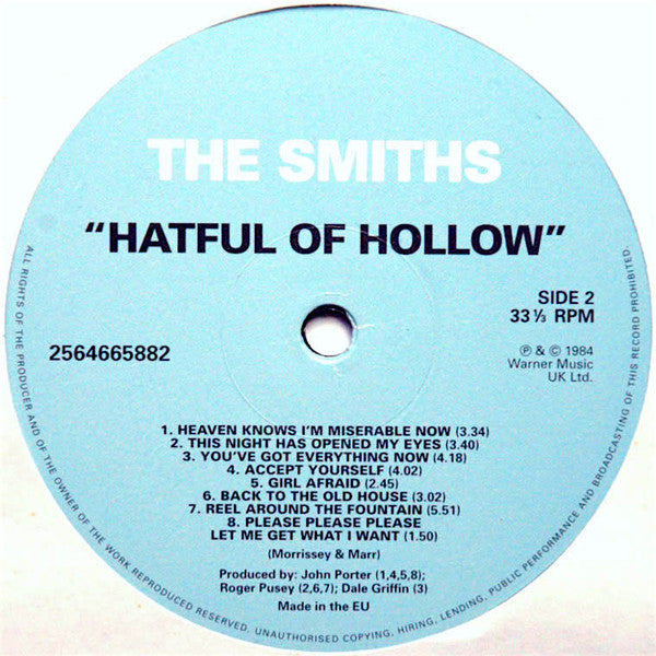 The Smiths ~ Hatful Of Hollow (Vinyl) - Djungel & Jazz